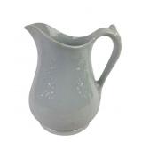 Victorian English white ironstone pitcher Powell