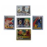 5 Pokemon Older Topps Trading Cards
