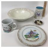 Metlox Fruit Bowl, Walt Disney Plate, Japanese Por