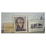 Framed Wall Art (3) Sculptures By Joan Miro (30