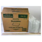 Dart ClearPac Clear Snap-On Dome Lids, 252 Ct