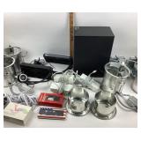 LG Subwoofer, Corsair Radiator, Radio Shack Record