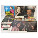 Vinyl Records: Hank Williams, Barbara Streisand, B