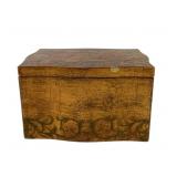 Hand painted gilt & lacquered wood Florentine box