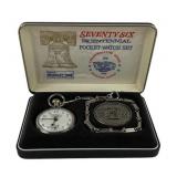 Bradley Time Bicentennial Pocket Watch Set