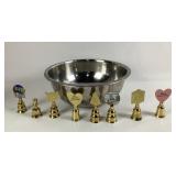 Brass Souvenir Bells With Stainless Steel Bowl