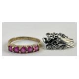 .925 Sterling Silver Ring and Pendant