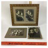 Framed And Mounted Family Portrait Photographs