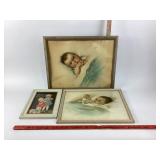 Framed Baby Portraits (Bessie Pease Gutmann, Maria
