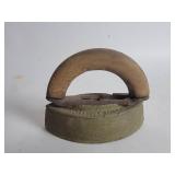 Metal Sad Iron With Wooden Handle