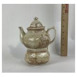 Staffordshire Brown Transferware ï¿½Stackable Tea fo