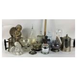 Silver-Plated Items, Candle, Angel Figurines, Tea