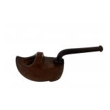 French briar tobacco pipe in the form of a Dutch