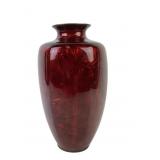 Large Japanese pigeon blood Ginbari cloisonne