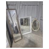 Mirrors 3: 16 in. X 56 in., 28 in. X 41 in., 23