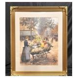 Framed print Flower Cart - Victor Gilbert