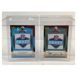2 - 2007 NFL Football Draft Patch Cards- Autograph
