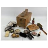 Esquire Shoe Shine Box, Accessories