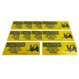 Caution Watch Out For Fork Lift Trucks Signs