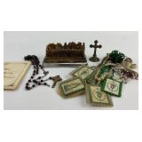 Sterling marked rosary 24.66g TW including beads,