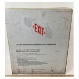LED Exit Incandescent Emergency Light