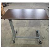 Bed Side Table On Wheels - Adjustable Height