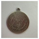 English sterling silver Wiccan charm