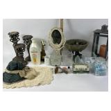 Candle Holders, Glassware, Mirror, Lantern