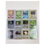 12 Pokemon older trading cards
