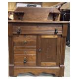 Wood commode