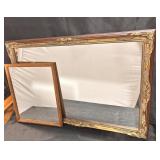 2 framed wall mirrors