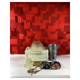 Light Globes, Floral Bucket, Storage Box, Patchwor