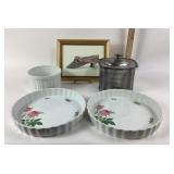 Pottery Barn Tea Caddy, Super Souffle Ramekin, Flo