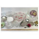 B. Peltriaux Plate, Bowls, Glassware, Napoleon Ros