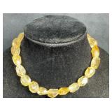 Faceted Baltic amber beads 94.0 grams