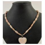 Mother-of -Pearl and Sterling Necklace