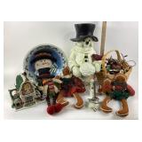 Snowman Decorations, Gingerbread Figures, Ornament