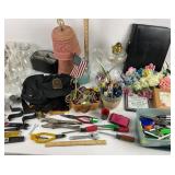 Tools, Mason Jars, Lamps, Writing Supplies