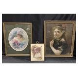 Framed art prints of women