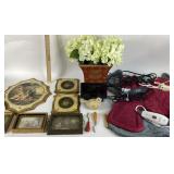 Framed Art, Heating Pads, Vase, Crochet Hooks
