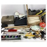 Ice Skates, Pool Balls, Gardening Tools, Receiver,