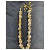 Faceted Baltic amber beads 110.33 grams.