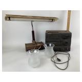 Panasonic Desk Lamp, Sony Radio Cassette-Corder