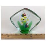 Art Glass Aquarium Paperweight