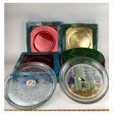 Holiday Time Chargers & Glass Centerpiece Platters