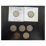 No date, 1919, 1926 Buffalo Nickels