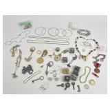 Costume Jewelry, Necklaces, Medals, Keys