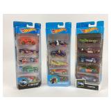 3 NOS Hot Wheels 5 Packs: X-Raycers x2 & Street