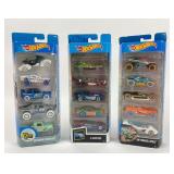 3 NOS Hot Wheels 5 Packs: HW Snow Stormers, HW