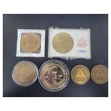 Commemorative Coins Featuring U.S. Naval, Masonic